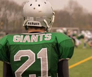 High School Football Player Photo